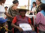 A wheelchair recipient in Rosario